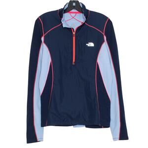 The North Face Pullover 1/4 Zip Flight Series Athleisure Outdoor Gorp Blue Large